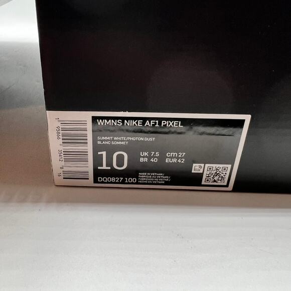 NEW Nike Air Force Pixel 1 Women's Sneakers Size 10 Beige Pink DQ0827 100 - Picture 9 of 9